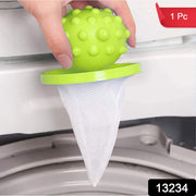 Reusable Washing Machine Floating Cylindrical Shape Lint Mesh Bag ( 1 Pc) thumbnail 7