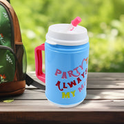 Insulated Mug With Lid Handle Flexible Straw With Cap (709 Ml) thumbnail 1