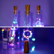 Wine Bottle Cork String Light  Multi Led  2m Cable Length Copper Wire Battery Operated (Multicolor Light  1 Pc) thumbnail 5