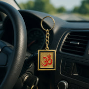 Om Trishul Symbol Golden Keychain (1 Pc) thumbnail 3
