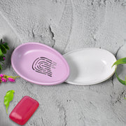 Plastic Soap Dish With Drain Soap Holder Double-layer (1 Pc) thumbnail 2