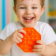 Premium Hexagon Shape Silicone Pop It Fidget Toy (1 Pc) thumbnail 5