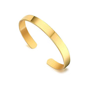 Elegant Gold Finish Open Cuff Bracelet Kada (1 Pc) thumbnail 3