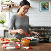 Plastic 5 Compartment Spice Storage Box With Spoons thumbnail 1