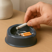 Oblivion Durable Plastic Ashtray With Wide Bowl And Triple Cigarette Holder Slots (1 Pc) thumbnail 3