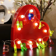4815 Decoratives Plastic Happy Birthday 13 Led Letter Battery Operated String Lights Outdoor String Lights (Multicolour) thumbnail 2