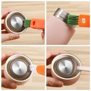 6483  3 In 1 Multifunctional Cleaning Brush Mini Glass Cover Cleaning Brush Bottle Cleaning Brush Set Cup Cleaner Brush Bottle Cap Detail Brush For Bottle Cup Cover Lid Home Kitchen Washing Tool (1 Pc) thumbnail 2