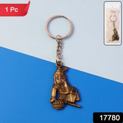 Premium Antique-gold Metal Bal Krishna Makhan Chor Keychain (1 Pc) thumbnail 5