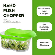Manual Hand Push Garlic Cutter  Vegetable Chopper (1 Pc) thumbnail 4