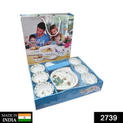 2739 9 Pc Pudding Set Used As A Cutlery Set For Serving Food Purposes And Sweet Dishes And All In All Kinds Of Household And Official Places Etc. thumbnail 5