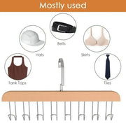 Space Saving 8 Hooks Wooden Hangers (Hanging Hook Included  1 Pc) thumbnail 1