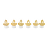 Golden Diya Shaped Led Tealight Candles (6 Pc)