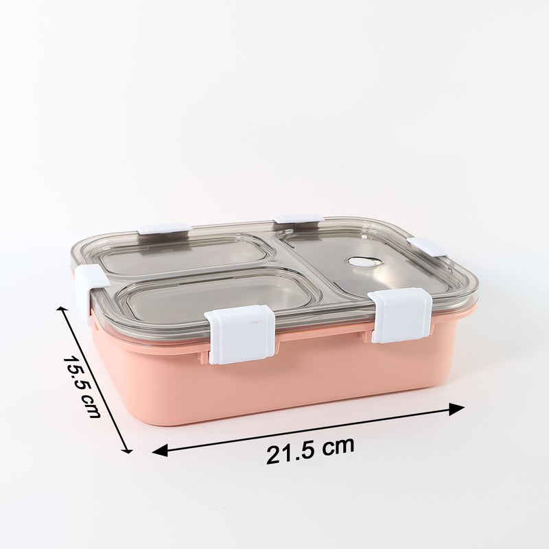 3-compartment Lunch Box - (1 Pc)