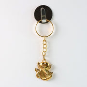 Golden Ganesh Leaf Design Keychain (1 Pc) thumbnail 2