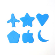 Haircut Design Stencil Set  6-in-1 Safe Hair Trimmer Molds thumbnail 3