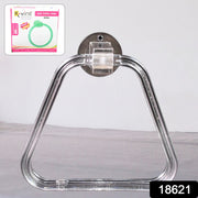 Unbreakable Abs Square Towel Ring Wall Mounted Stand  Holder (1 Pc) thumbnail 5