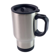 Stainless Steel Vacuum Glass Insulated Glass Coffee Cups (With Lid  Handle  1 Pc) thumbnail 1