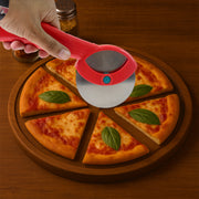 Suppermom Premium Stainless Steel Pizza Cutter With Ergonomic Handle (1 Pc) thumbnail 4
