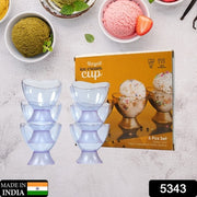 5343 New Modern Style Dessert  Ice Cream Bowl Plastic 6pcs For Home  Office  Party Use thumbnail 7
