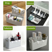 Plastic Storage Baskets Space Allocator Refrigerator Organizer Bins Partition Clip (1 Pc) thumbnail 1