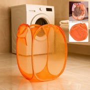 Foldable Pop-up Mesh Laundry Basket Hamper (1 Pc) thumbnail 1