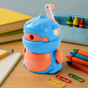 Sharpener For Pencil With Removable Tray Hardiness Steel Cutter Kids Teddy Shaped Pencil Sharpener Machine Birthday Return Gift Stationary Gifts thumbnail 5