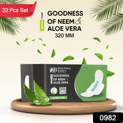 0982 Sanitary Pads For Women With Goodness Of Neem  Aloe Vera  Ultra Thin  Leakage Protection  Ph Balance  With Antibacterial Anion Chip  5x More Absorbance (320 Mm  32 Pads) thumbnail 6