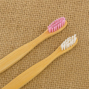 Eco-friendly Natural Bamboo Toothbrush With Medium Bristles (2 Pc) thumbnail 2