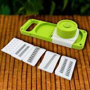 5842 Slicer For Kitchen 5 In 1 Foldable Vegetable Slicer Blade Potato Cutter Veggie Slicer Onion Slicer Julienne Grater With Protective Guards Stainless Steel Blade thumbnail 1
