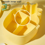5729 Kids Lunch Box Cute Pineapple Shaped Bento Box With Fork Spoon Snack Candy Container Microwave Portable Office Lunch Box (1 Pc  With Spoon Fork  Color Box) thumbnail 5