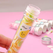 1319 Portable Hand Washing Bath Flower Shape Paper Soap Strips In Test Tube Bottle thumbnail 4