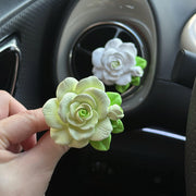 Elegant Rose Flower Car Air Freshener Clip For Ac Vent With Perfume Bottle 10ml(1 Pc) thumbnail 6