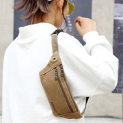 Multipurpose Canvas Waist Pouch Sling Bag (1 Pc) thumbnail 5