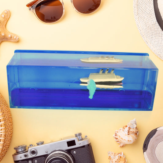 Car Interior Dashboard Decoration Floating Water Cruiser Ship Iceberg Ornament Car Interior Decoration For Birthday Gifts Home Decor Suitable For Home Show Car Decoration Gifts Desk Or Paperweight