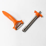 8213 2 In 1 Kitchen Combo Lighter Stainless Steel Durable Gas Lighter With Vegetable Cutter Peeler For Kitchen Steel Gas Lighter (2 Pc Set) thumbnail 3