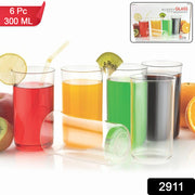 Glossy Plastic Glass Set (6 Pc  300 Ml) thumbnail 6
