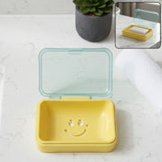 Cute Smiley Design Plastic Soap Case (1 Pc) thumbnail 1