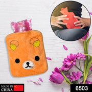 6503 Orange Panda Small Hot Water Bag With Cover For Pain Relief Neck Shoulder Pain And Hand Feet Warmer Menstrual Cramps. thumbnail 7