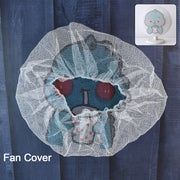 Cute Cartoon Character Fabric Mesh Fan Cover (1 Pc  Mix Design) thumbnail 2