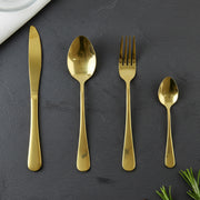 Stainless Steel Golden Cutlery Set With Pineapple Storage Stand (24 Pc Set) thumbnail 4