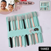 Kids Adults Ultra Soft-bristled Toothbrush With Cover (10 Pcs Set) thumbnail 5