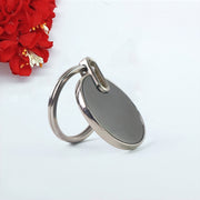 Sleek Black Round Metal Keychain (1 Pc) thumbnail 6