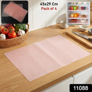 Transparent Plastic Fridge Mat 45 X 29 Cm (4 Pc) thumbnail 6