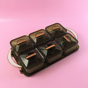 Liger Multipurpose Transparent Spice Jar Set With Tray And Lids 400ml Approx (6 Pc) thumbnail 5