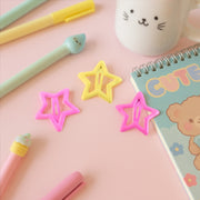 Star-shaped Hair Clips For Girls - (3 Pc) thumbnail 5