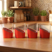 Prexo Stylish Grip Base Plastic Selo Glass (4 Pc Set 300 Ml Each) thumbnail 5