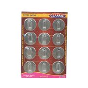 9413  Multipurpose Steel Wall Hanging Hook 12 Pc Self Adhesive Wall Hanging Hooks Sticker Hook Suitable For Wall Paper Calender Bathroom Tiles Kitchen Key Hange And Etc Hook 12  (Pack Of 12) thumbnail 3