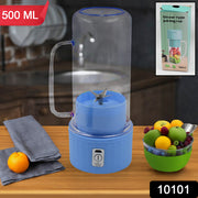Portable Electric Juicer With Handle  Straw Usb Rechargeable 6 Stainless Steel Blades (500 Ml) thumbnail 7