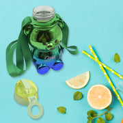 12548  Cute Plastic Water Bottle Straw Bottle With With Adjustable Shoulder Strap And Stickers Portable Drinking Cup Water Bottle For Kids thumbnail 1