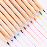 4726 Colorful Wooden Pencil Set With Pencil Box Ruler Sharpener For For Kids Artist Architect thumbnail 5